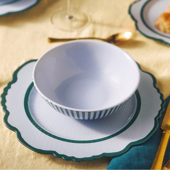 Green and Blue Lyla Side Plates set of 4 - Picture 4 of 4